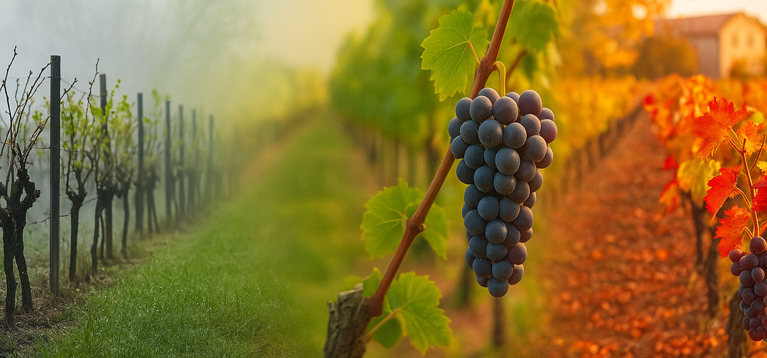 grappolo di uva rossa per vini rossi artigianali