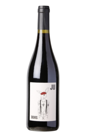 Bottiglia di Bons Ju Rouge 2023 del Domaine de la Graveirette, vino rosso Vin de France del Rodano meridionale