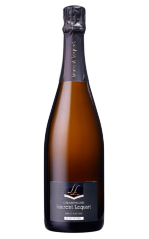 Bottiglia di Champagne Blanc de Noirs Brut Nature Laurent Lequart Pinot Noir 100%
