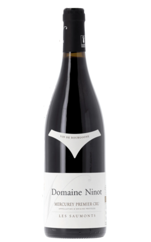 Bottiglia di Mercurey 1er Cru Les Saumonts 2022 del Domaine Ninot