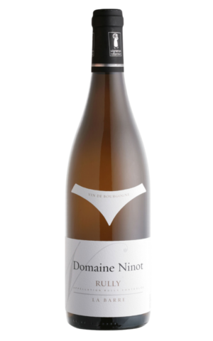 Bottiglia di Rully La Barre Blanc 2022 Domaine Ninot Chardonnay Borgogna
