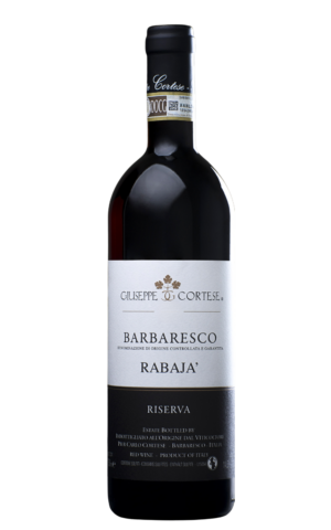 Barbaresco Rabajà Riserva 2019 Giuseppe Cortese bottiglia di Nebbiolo delle Langhe Piemonte formato 0,75