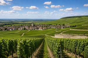 Vigneti del Cru Le Mesnil-sur-Oger Grand Cru nella Côte des Blancs in Champagne