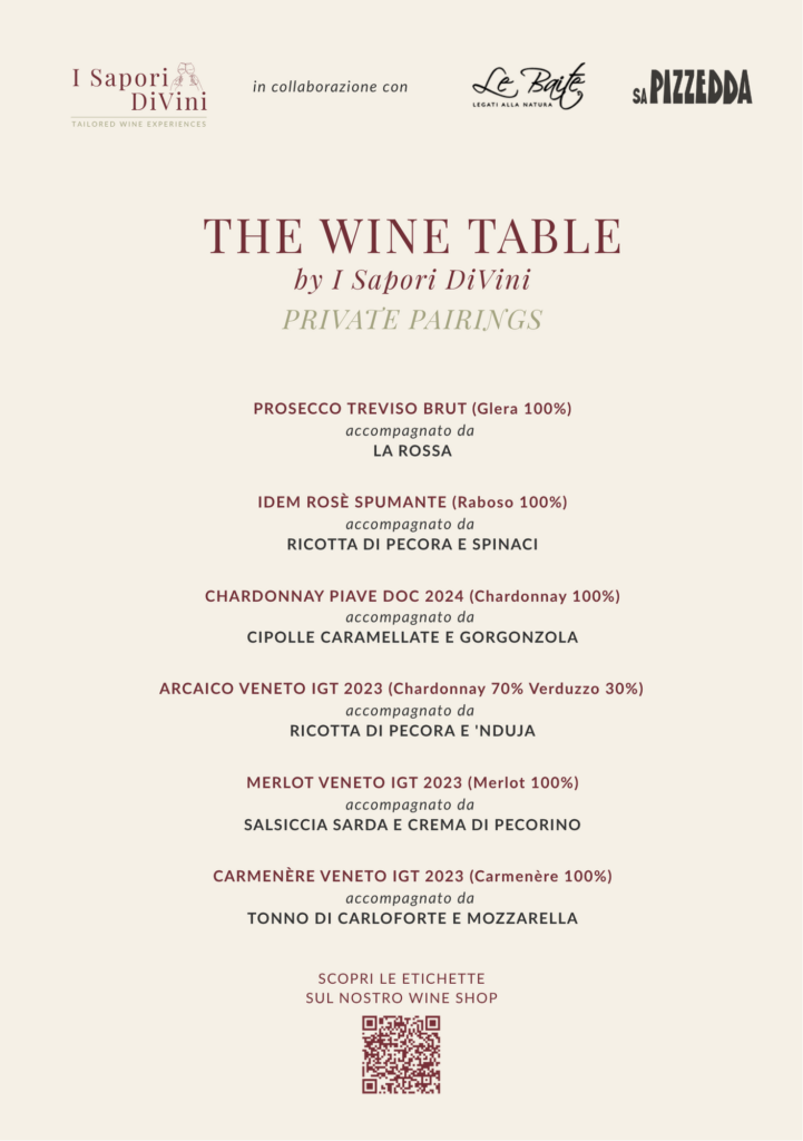 Locandina Private Pairings – Le Baite × Sa Pizzedda
