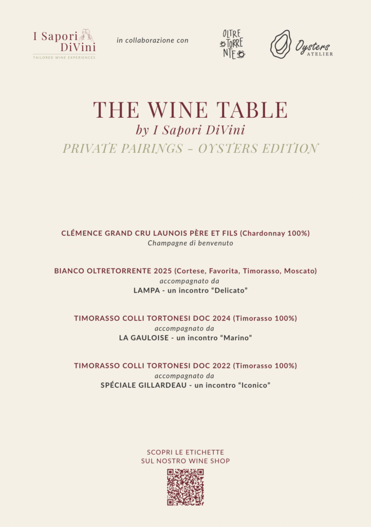 Private Pairings – Oysters Edition | The Wine Table